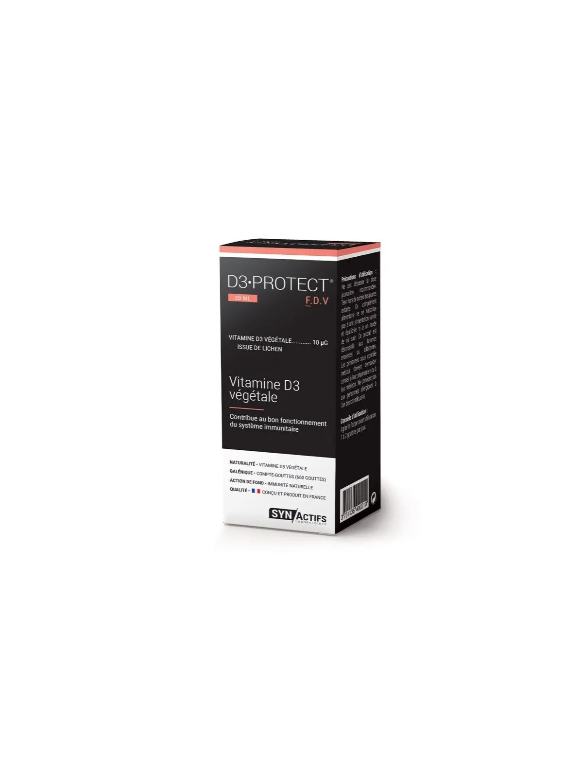 SYNACTIFS D3 Protect Vitamine D Végétale 20ML