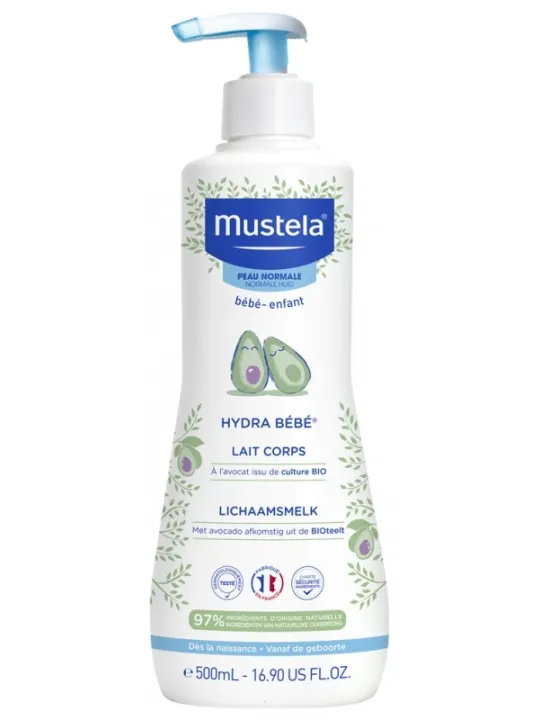 MUSTELA Hydra Bébé Lait Corps à l'Avocat 500ML