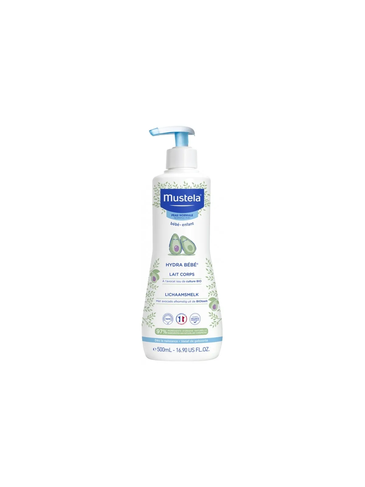 MUSTELA Hydra Bébé Lait Corps à l'Avocat 500ML