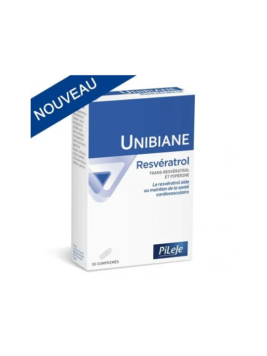 PILEJE UNIBIANE RESVERATROL COMPRIMES BOITE 30