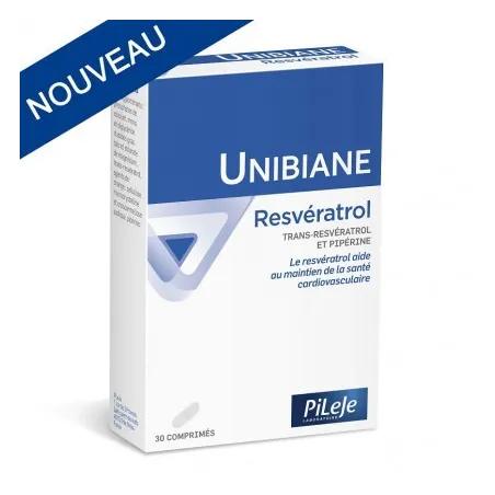 PILEJE UNIBIANE RESVERATROL COMPRIMES BOITE 30