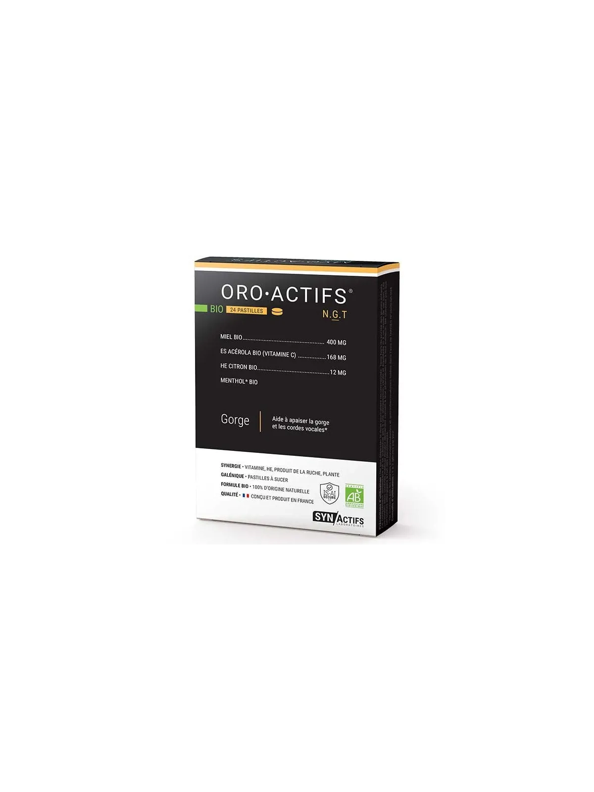 SYNACTIFS Oroactifs Pastilles Bio boite de 24