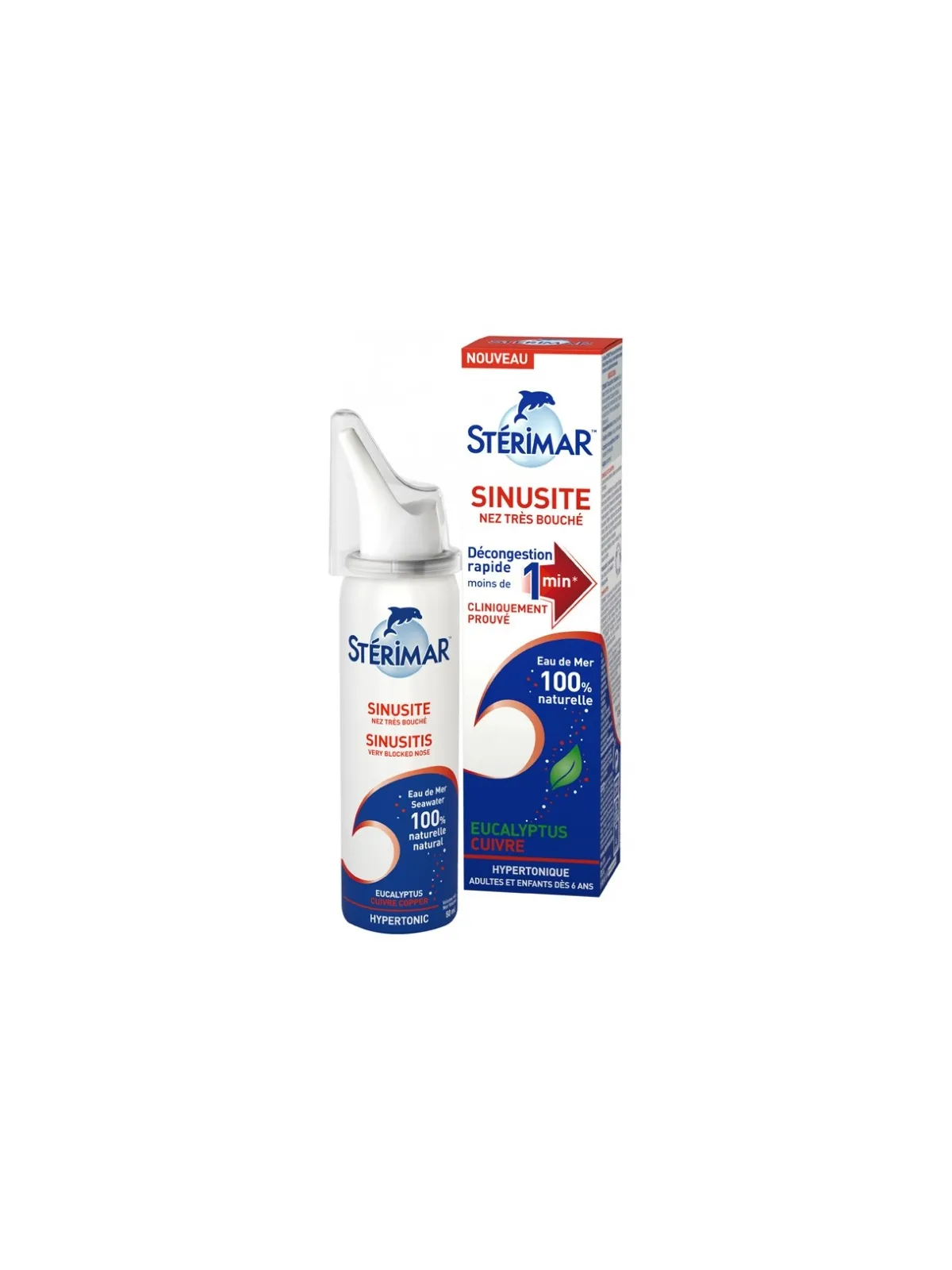 STERIMAR Spray Nez Très Bouché Sinusite 50ML