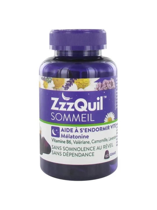 ZZZQUIL Sommeil Gommes Fruits des Bois boite de 60