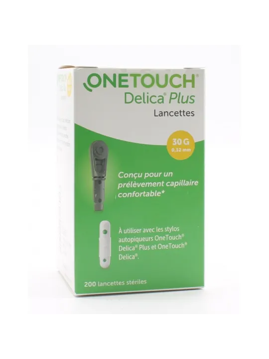 ONE TOUCH Delica Lancettes boite de 200