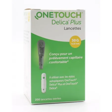 ONE TOUCH Delica Lancettes boite de 200