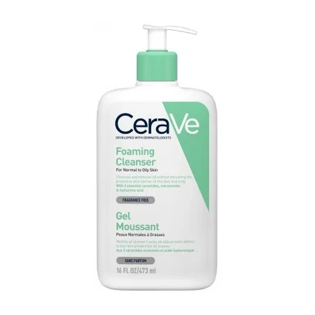 CERAVE GEL MOUSSANT POMPE 473ML