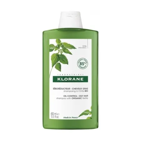 KLORANE Shampoing Séboréducteur à l'Ortie Bio 400ML