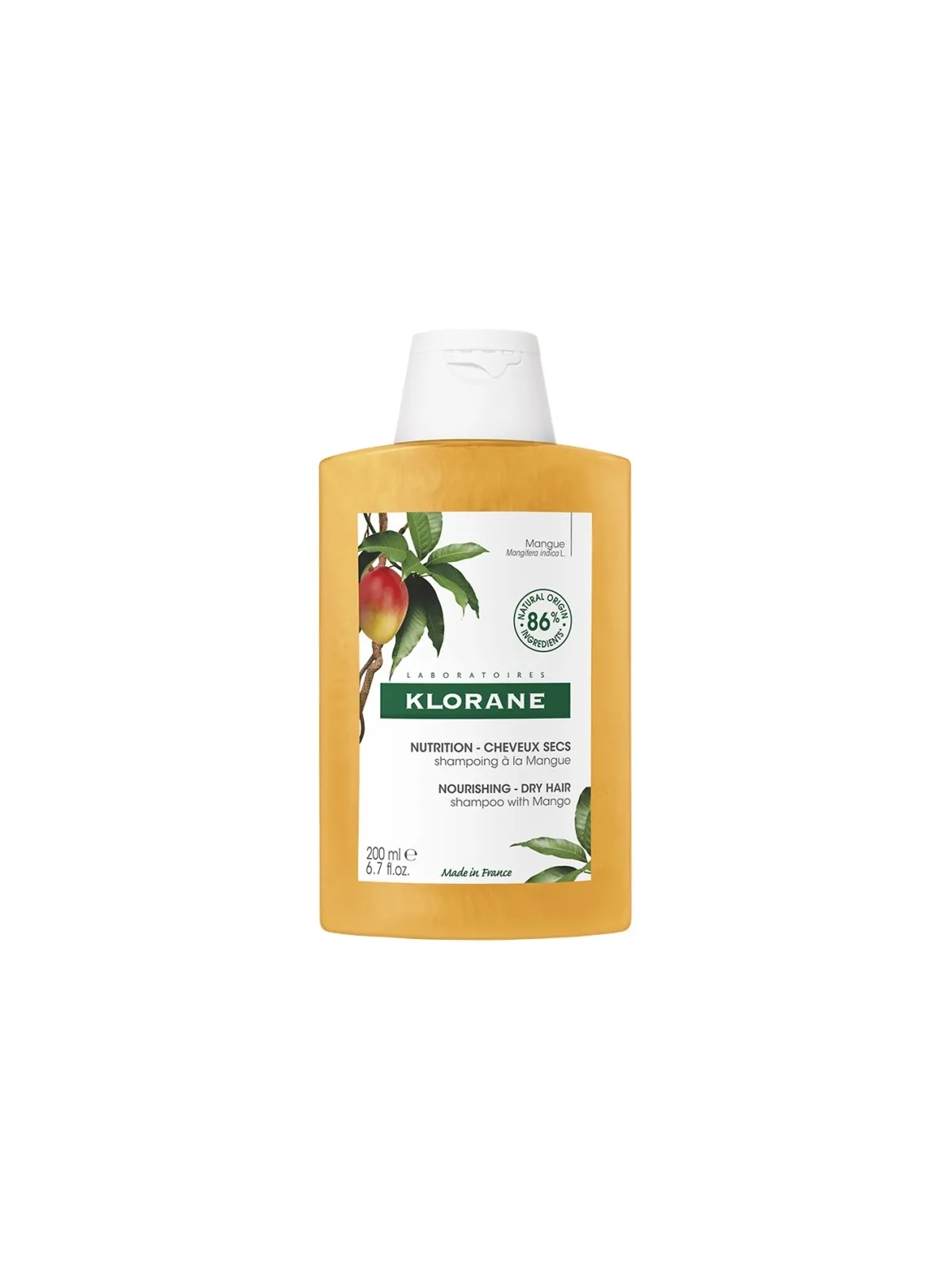 KLORANE Shampoing Cheveux Secs à la Mangue 200ML