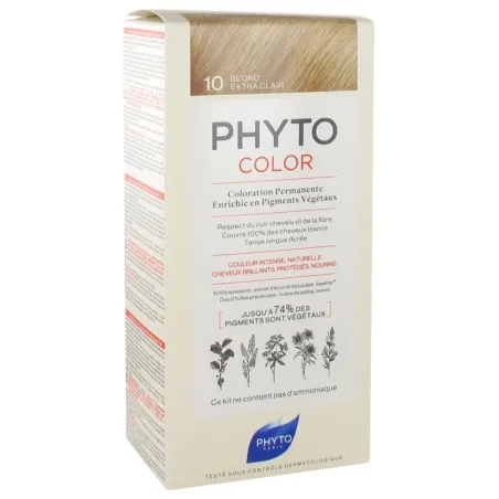 PHYTOCOLOR Coloration Permanente  : 10 Blond Extra Clair