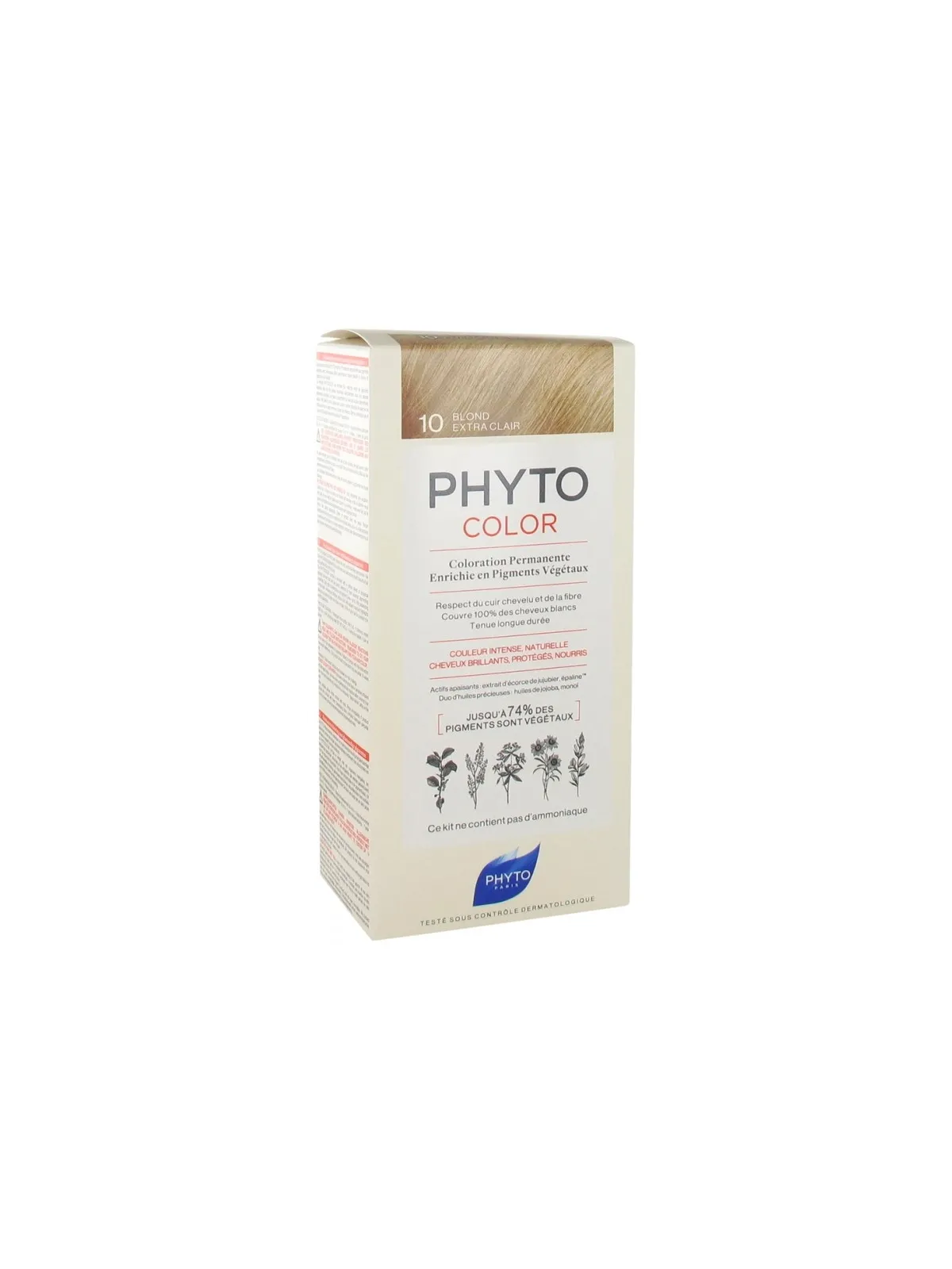 PHYTOCOLOR Coloration Permanente  : 10 Blond Extra Clair