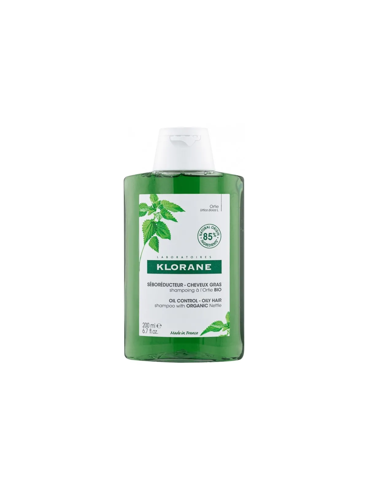 KLORANE Shampoing Séboréducteur à l'Ortie Bio 200ML