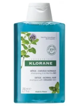 KLORANE Shampoing à la Menthe Aquatique Bio 200ML
