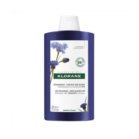 KLORANE Shampoing Déjaunissant à la Centaurée Bio 400ML