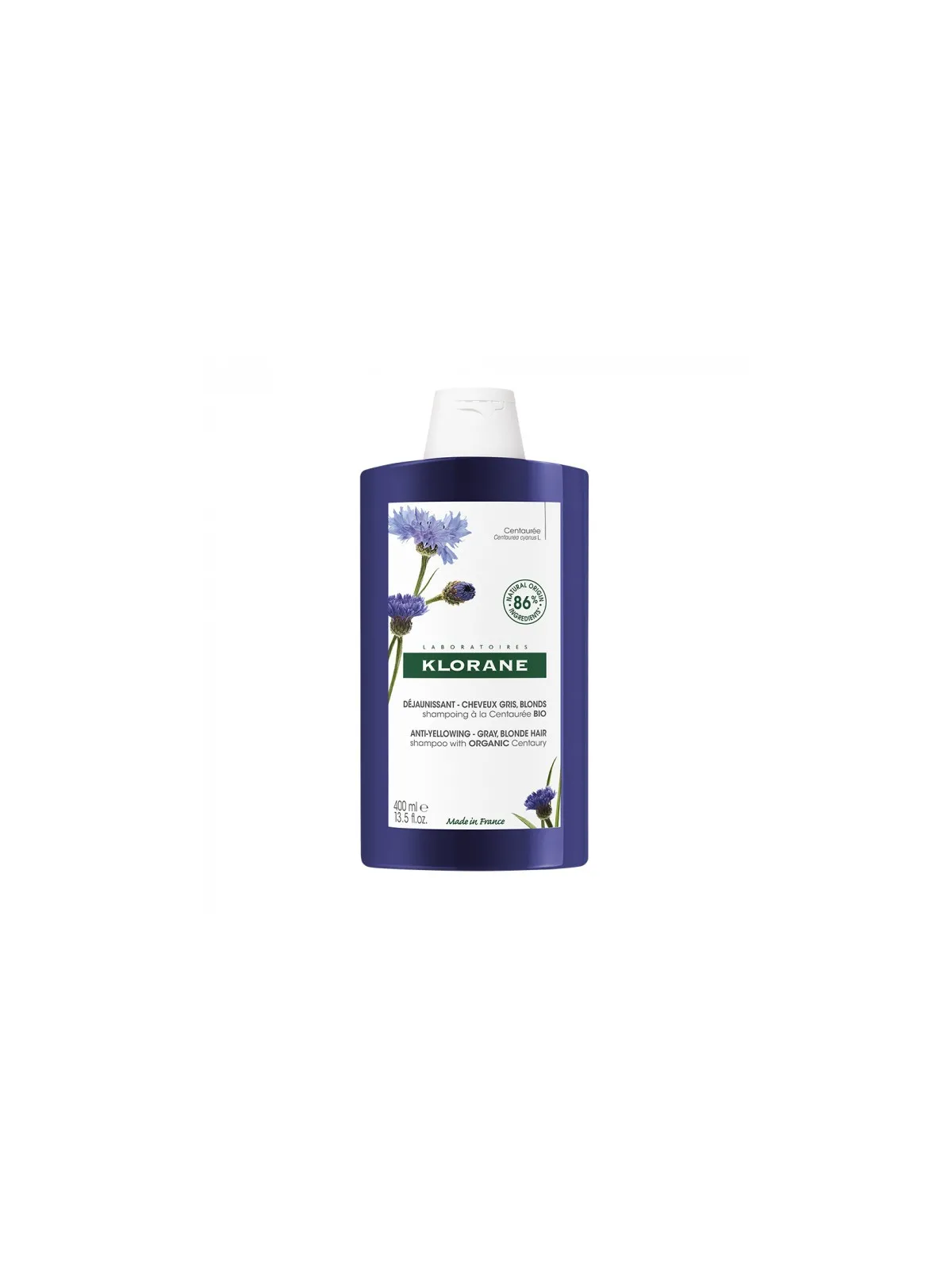 KLORANE Shampoing Déjaunissant à la Centaurée Bio 400ML