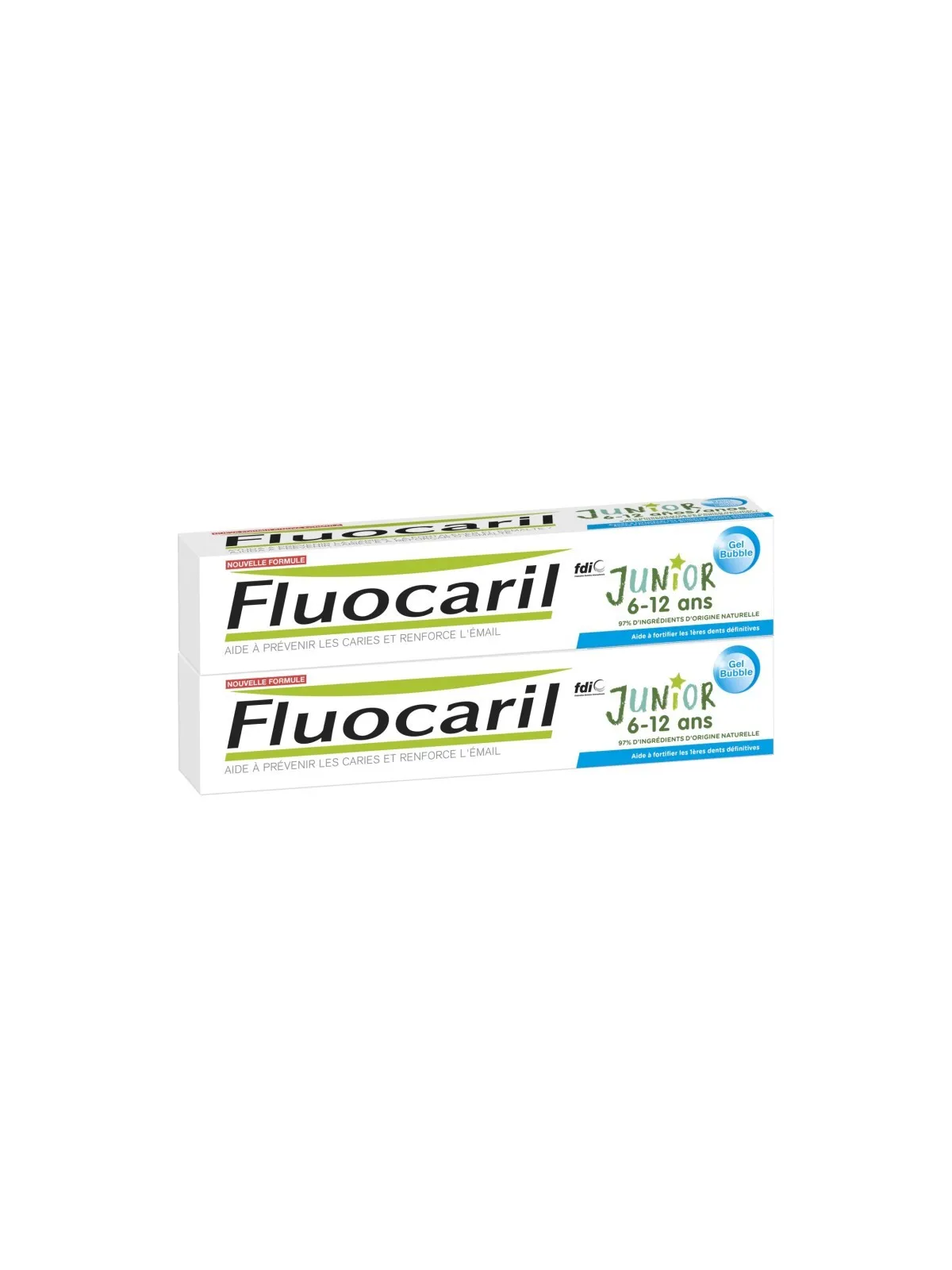 FLUOCARIL Dentifrice Junior 6-12 Ans Bubble 2x75ML