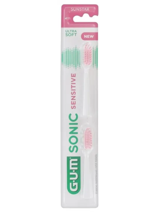 GUM Sonic Sensitives Recharges Têtes boite de 2