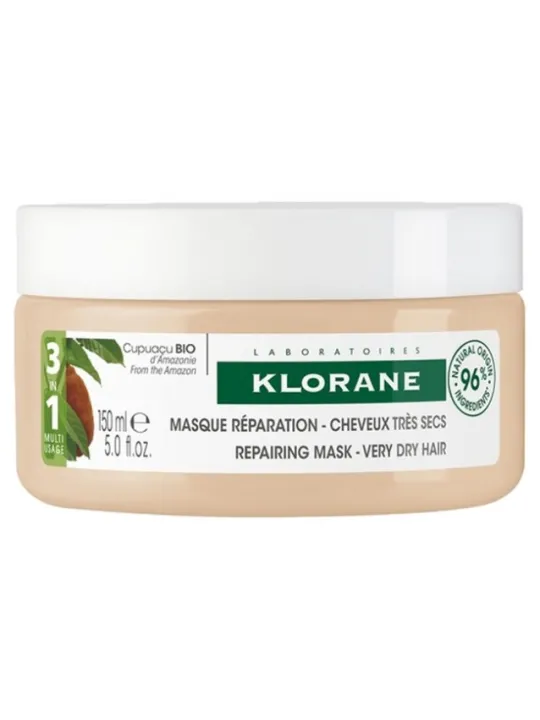 KLORANE Masque Réparation au Beurre de Cupaçu Bio pot de 150ML