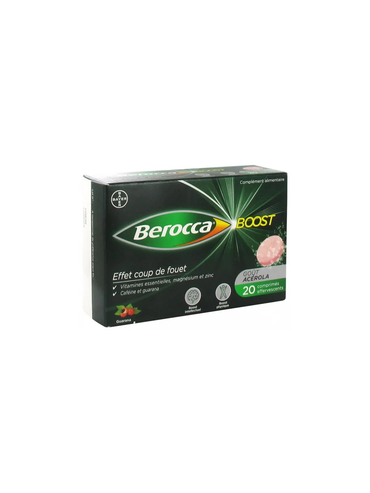 BEROCCA Boost Comprimés Effervescents boite de 20