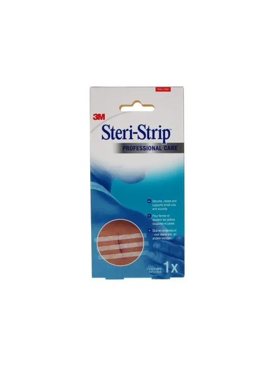 3M STERI-STRIP Sutures Cutanées 10 Bandes de 6MM X 10CM