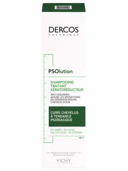 VICHY Dercos PSOlution Shampoing Traitant Kératoréducteur 200ML