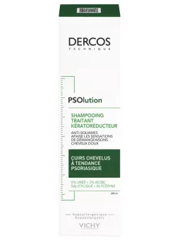 VICHY Dercos PSOlution Shampoing Traitant Kératoréducteur 200ML