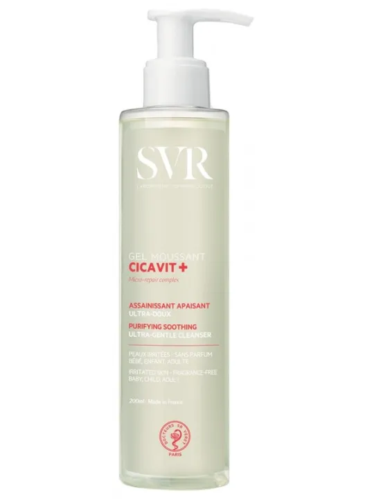 SVR Cicavit + Gel Moussant Assainissant Apaisant 200ML