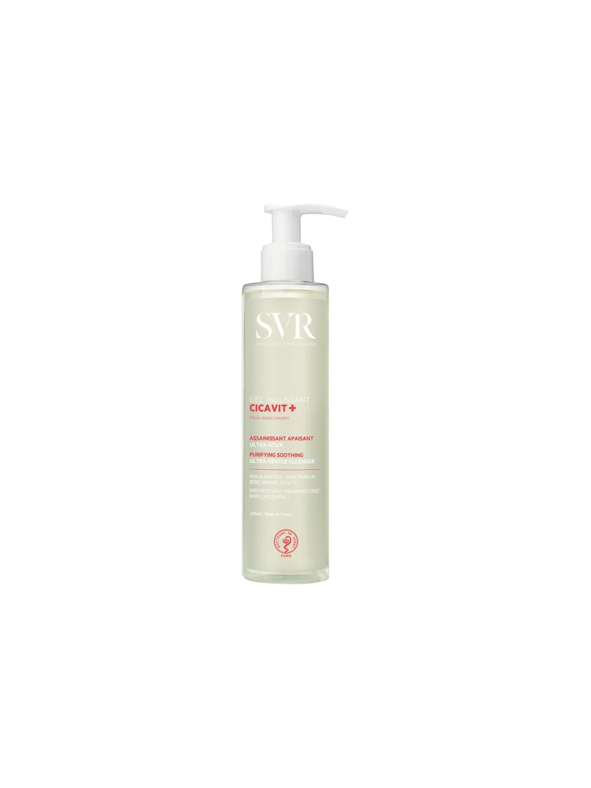 SVR Cicavit + Gel Moussant Assainissant Apaisant 200ML