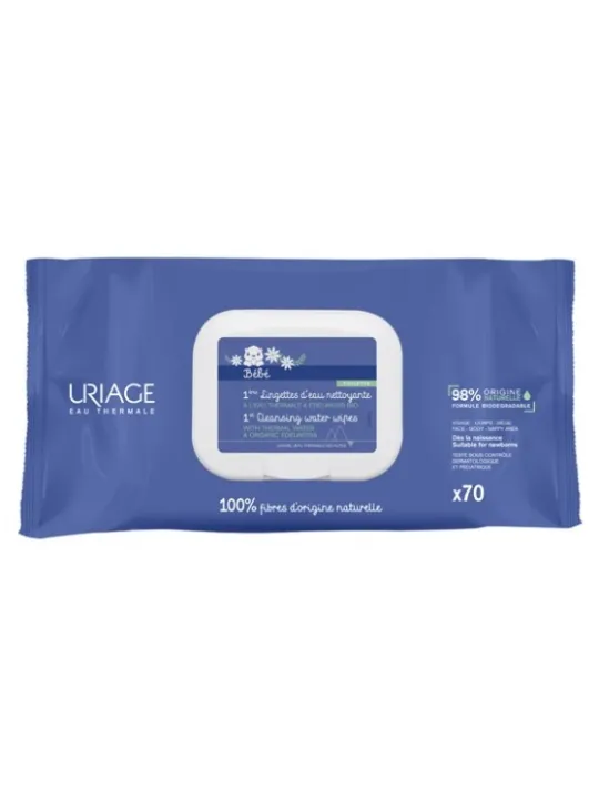 URIAGE 1ères Lingettes d'Eau Nettoyante paquet de 70