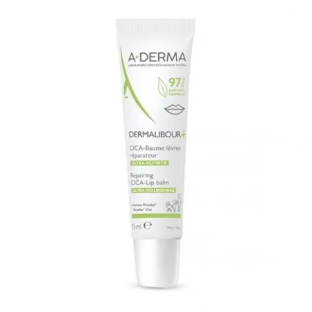 A-DERMA Dermalibour Baume Lèvres Réparateur 15ML