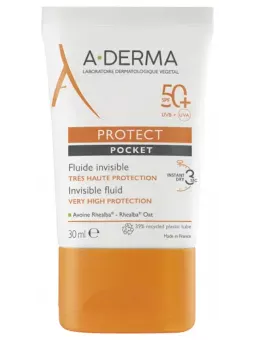 A-DERMA Protect Pocket Fluide Invisible Très Haute Protection 30 ml