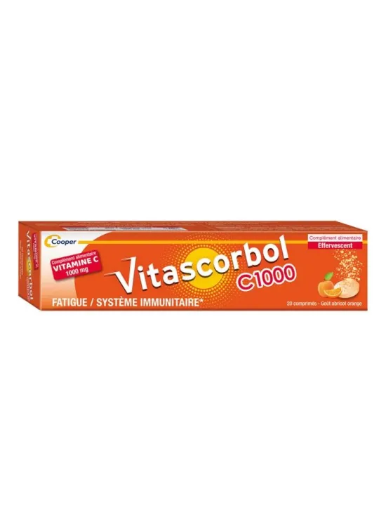 VITASCORBOL Vitamine C1000 20 comprimés effervescents