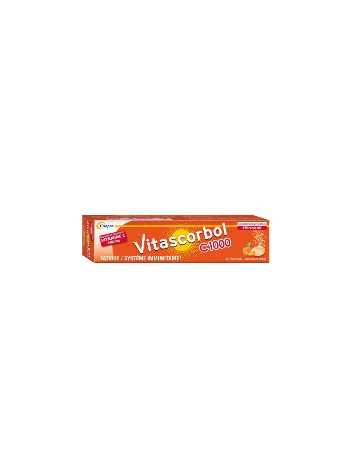 VITASCORBOL Vitamine C1000 20 comprimés effervescents
