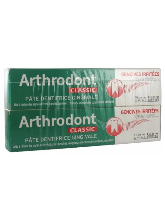 ARTHRODONT Classic Pâte Dentifrice Gingivale Lot de 2 x 75 ml