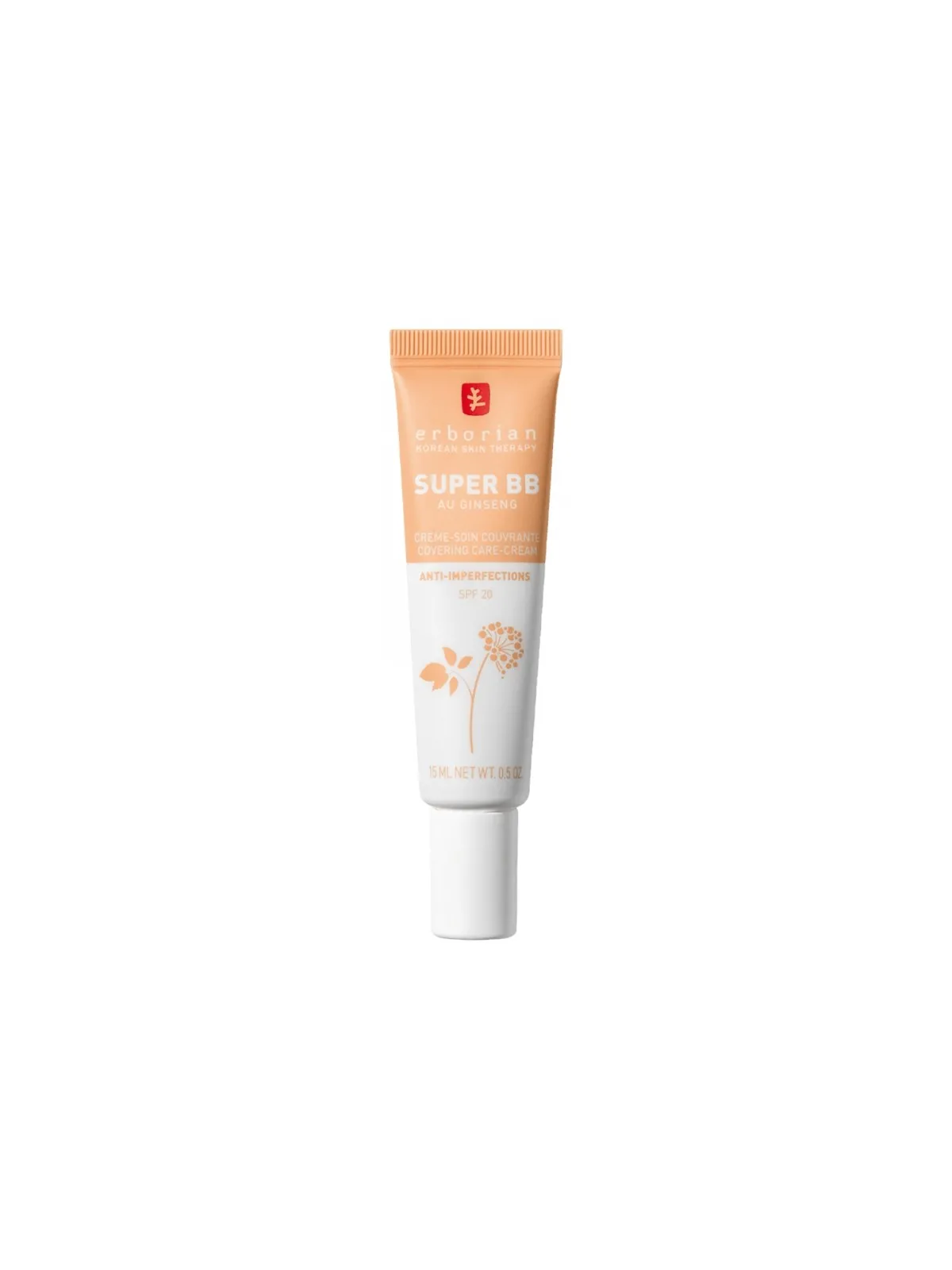 ERBORIAN Super BB au Ginseng 15 ml  Teinte : Doré