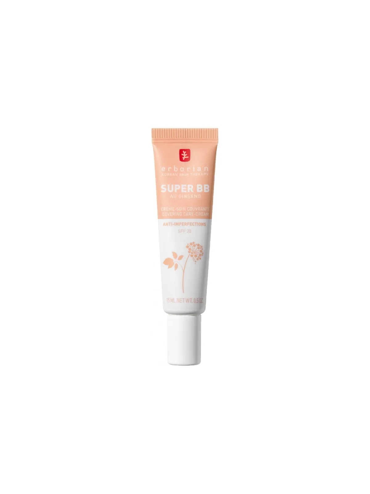 ERBORIAN Super BB au Ginseng 15 ml  Teinte : Clair