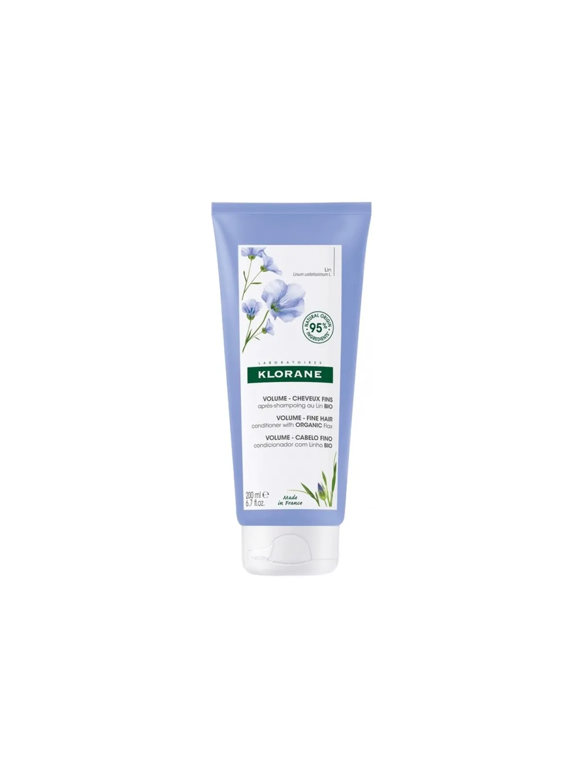 KLORANE Après-Shampoing Cheveux Fins au Lin Bio 200ML