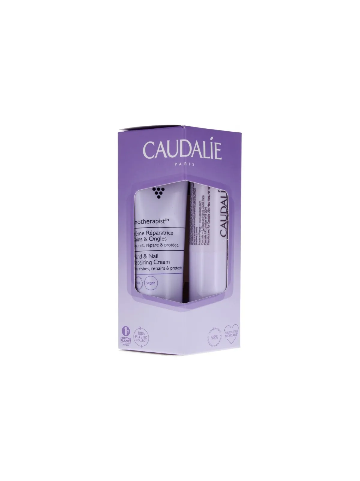 CAUDALIE Vinotherapist Pack Crème Mains&Ongles 30ML + Stick Lèvres 4.5G
