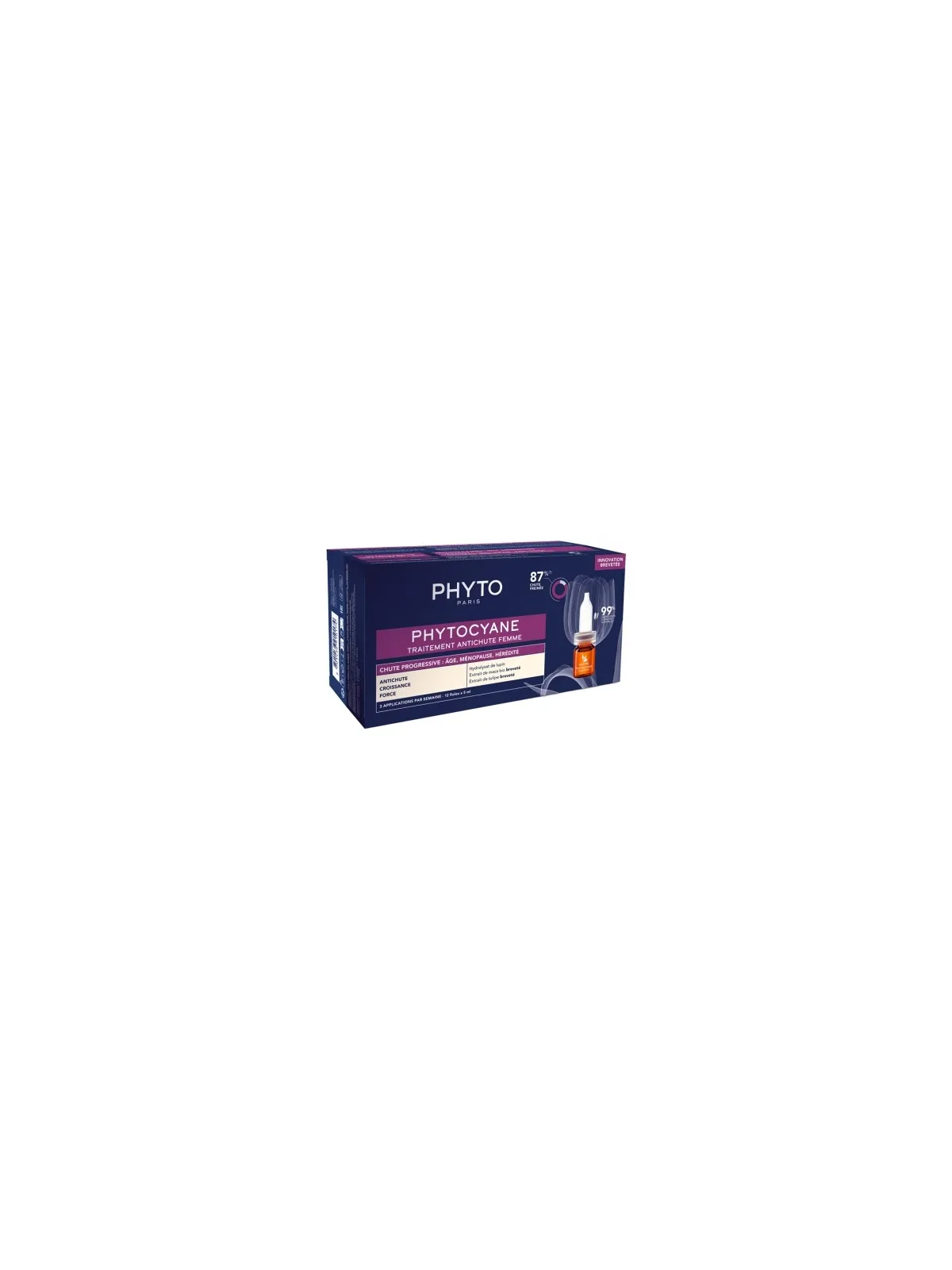PHYTO Phytocyane TraitementT Anti-Chute Progressive Femme Ampoules boite de 12