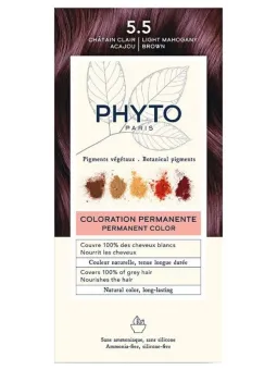 PHYTOCOLOR Coloration Permanente : 5.5 Châtain Clair Acajou