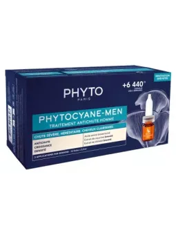 PHYTO Phytocyane Traitement Anti-Chute Men Ampoules boite de 12