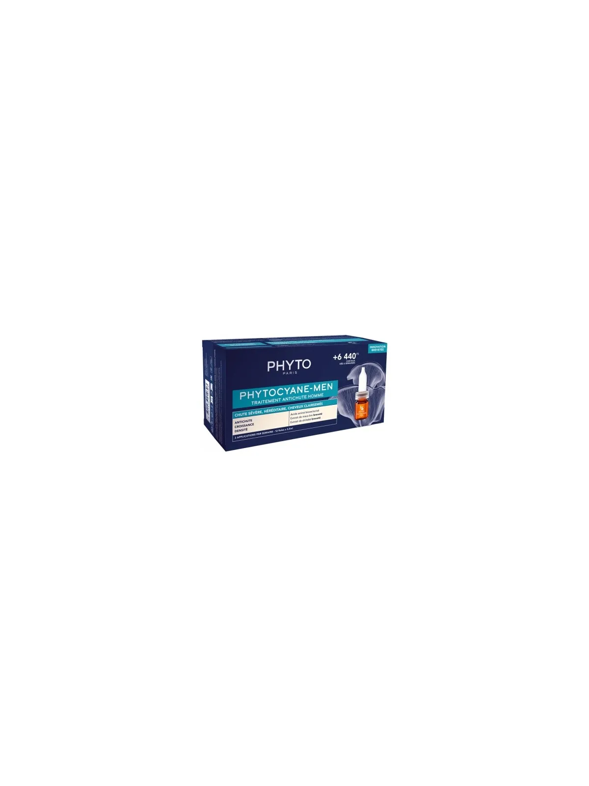 PHYTO Phytocyane Traitement Anti-Chute Men Ampoules boite de 12