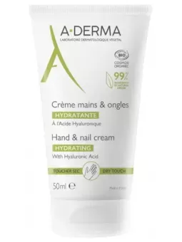A-DERMA Crème Mains et Ongles Hydratante 50ML