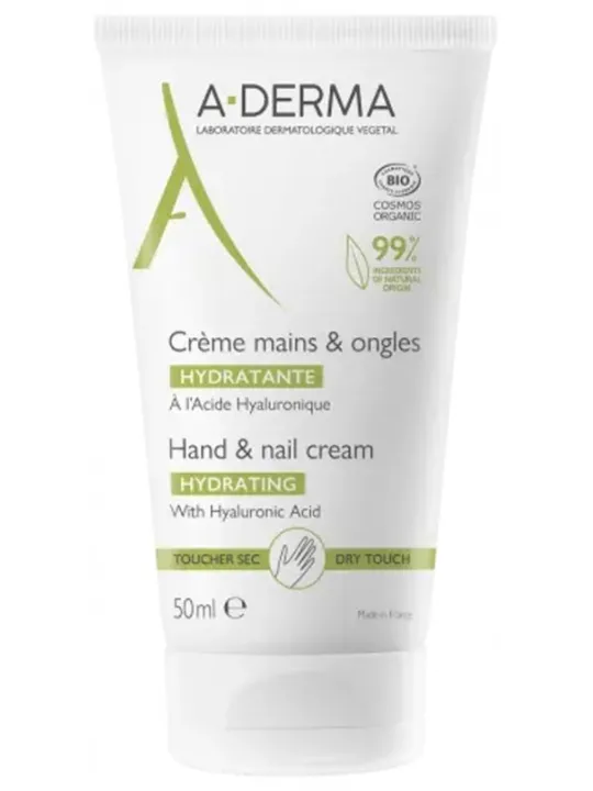 A-DERMA Crème Mains et Ongles Hydratante 50ML