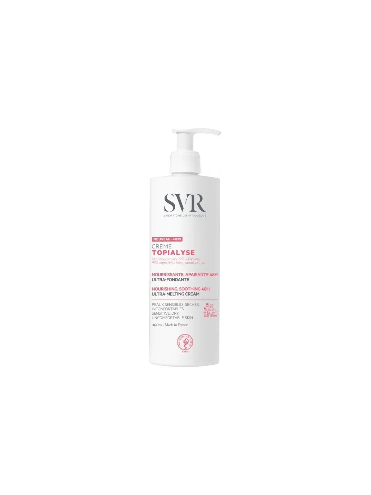 SVR Topialyse Crème Corps 400ML
