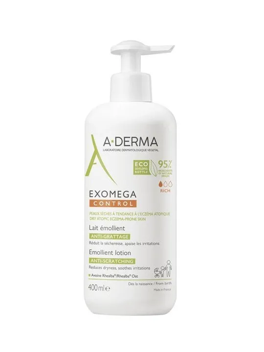 A-DERMA Exomega Control Lait émollient anti-grattage 400ml