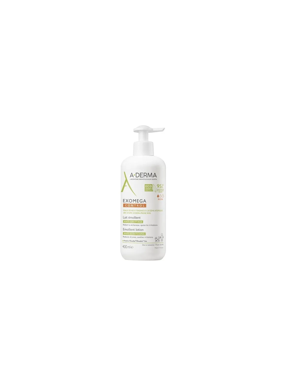 A-DERMA Exomega Control Lait émollient anti-grattage 400ml