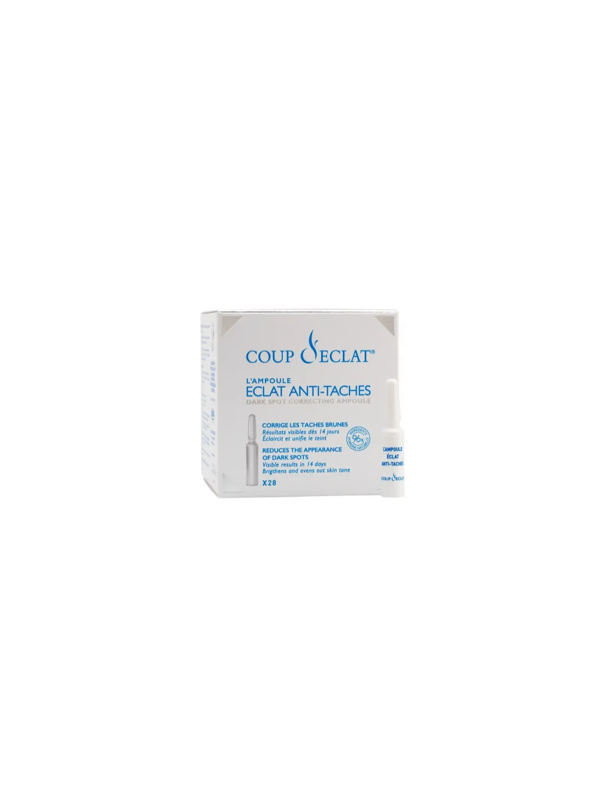 COUP D'ECLAT 28 ampoules éclat anti-taches