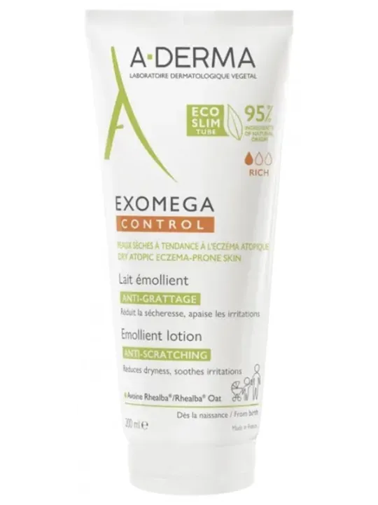 A-DERMA Exomega Control Lait Émollient Anti-Grattage 200 ml