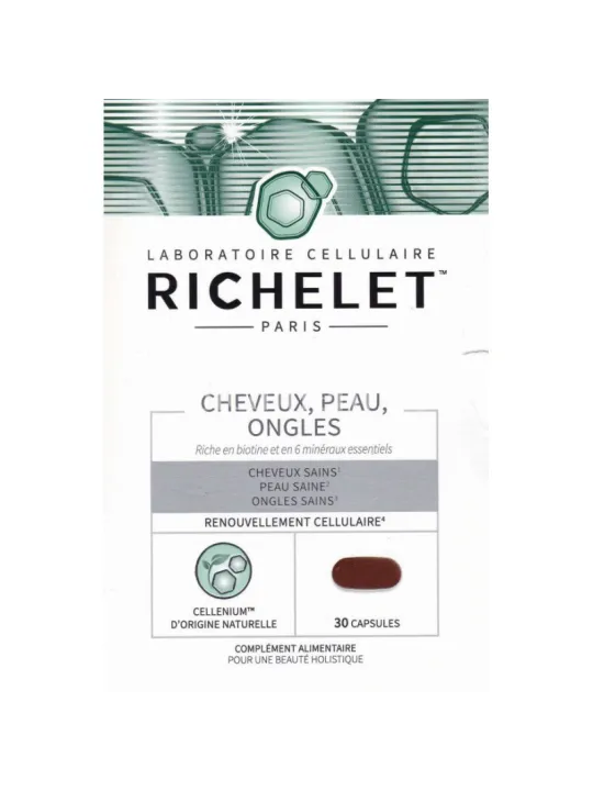 RICHELET Cheveux, Peau, Ongles Capsules boite de 30